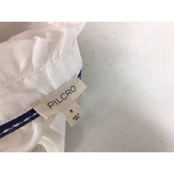 Pilcro Anthropologie Linen Shirt Top Womens Small - Picture 3 of 7